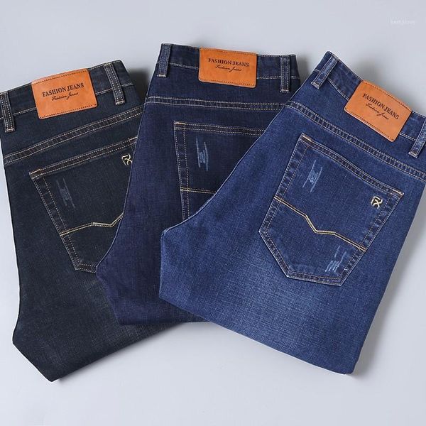 2021 autumn and winter jeans men new mid loose straight heavyweight men denim trousers business casual jeans1, Blue
2021 autumn and winter jeans men new mid loose straight heavyweight men denim trousers business casual jeans1, Blue