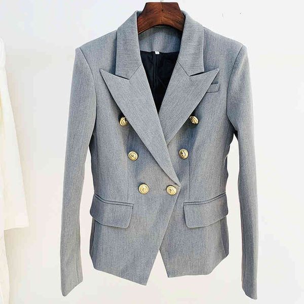 women's suits & blazers high street fashion stylish jacket lion gold buttons double breasted career outer wear abrg, White;black
women's suits & blazers high street fashion stylish jacket lion gold buttons double breasted career outer wear abrg, White;black