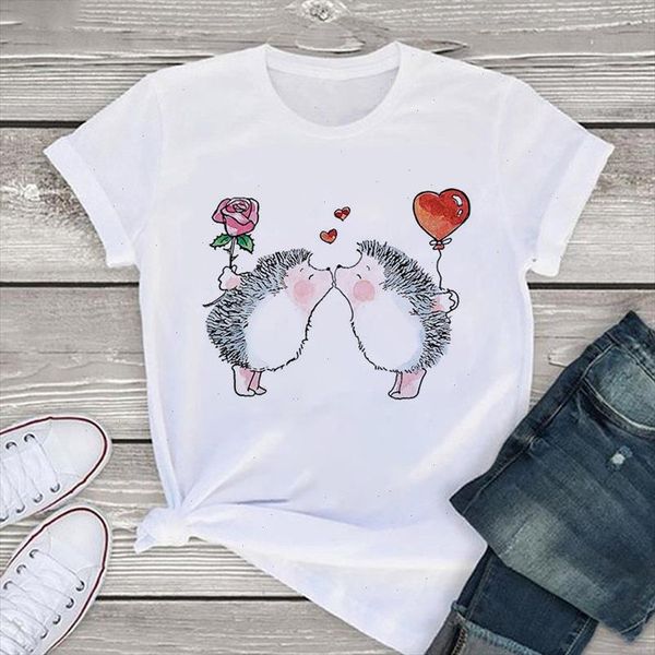 new t shirt women hedgehog with dandelion print woman tshirts female summer casual tee shirt short sleeve, White
new t shirt women hedgehog with dandelion print woman tshirts female summer casual tee shirt short sleeve, White