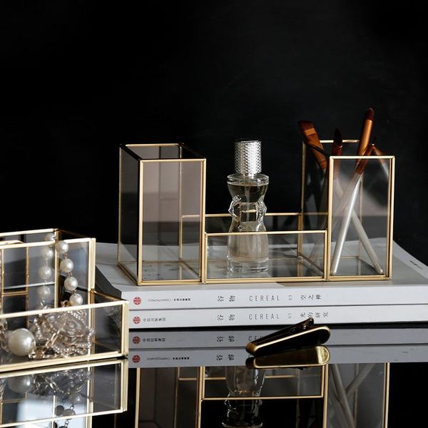 geometric jewelry display rack nordic cosmetic storage rack brass & glass home organize container deskdecoration
geometric jewelry display rack nordic cosmetic storage rack brass & glass home organize container deskdecoration