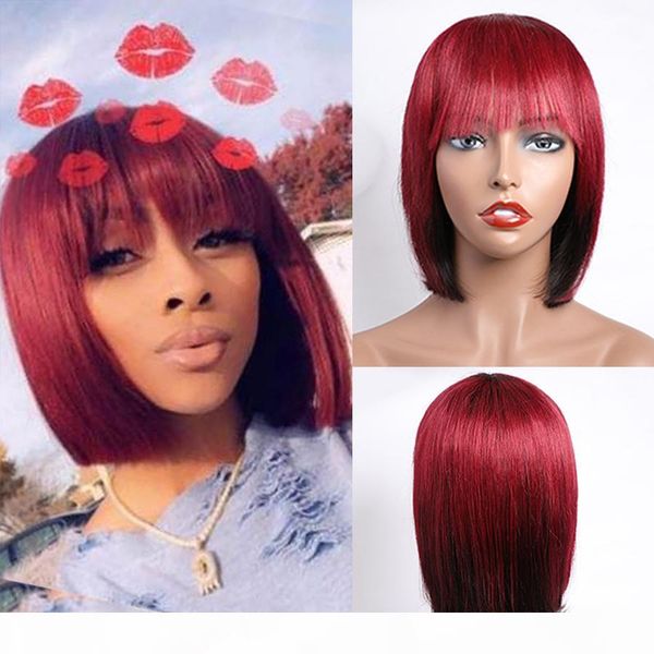 modernshow pixie cut bob wig peruvian remy straight short human hair wigs for women ombre red blue blond color human hair bangs wig, Black;brown
modernshow pixie cut bob wig peruvian remy straight short human hair wigs for women ombre red blue blond color human hair bangs wig, Black;brown