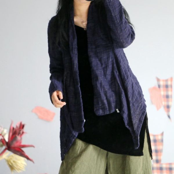 women's jackets women rough linen solid color irregular length outerwear coat female 2021 spring autumn short jacket, Black;brown
women's jackets women rough linen solid color irregular length outerwear coat female 2021 spring autumn short jacket, Black;brown
