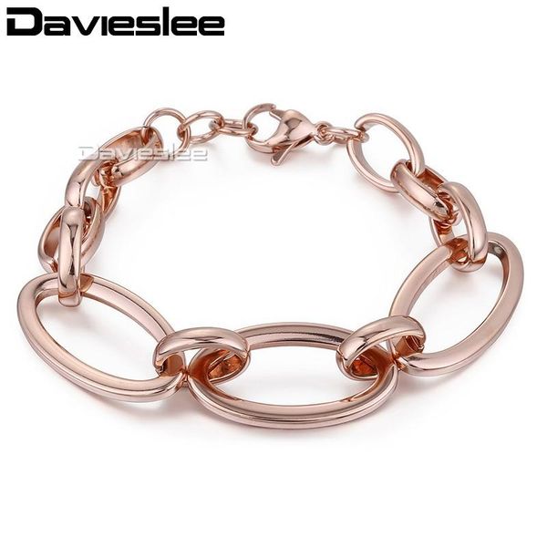 link, chain 15mm womens girls oval link pink gold silver color coffee black stainless steel bracelet gift jewelry lkb436
link, chain 15mm womens girls oval link pink gold silver color coffee black stainless steel bracelet gift jewelry lkb436