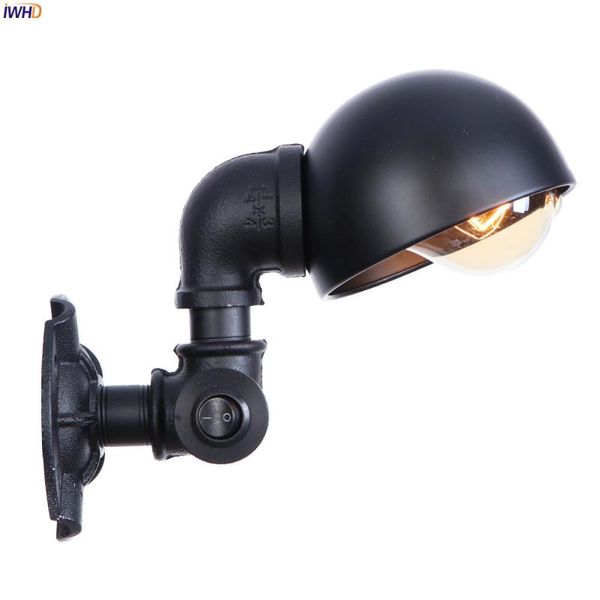 iwhd retro black water pipe wall lamp vintage home lighting iron metal loft industrial antique led wall lights fxitures arandela
iwhd retro black water pipe wall lamp vintage home lighting iron metal loft industrial antique led wall lights fxitures arandela