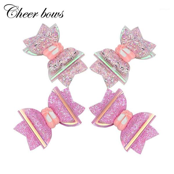 2 pcs/lots 3" pink ballet dance shoe shape hair clips for girls kids glitter back to school hair bows hairpins accessories1, Slivery;white
2 pcs/lots 3" pink ballet dance shoe shape hair clips for girls kids glitter back to school hair bows hairpins accessories1, Slivery;white