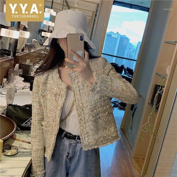 women's jackets autumn korean fashion loose womens tweed long sleeve o-neck covered button female short coats streetwear1, Black;brown
women's jackets autumn korean fashion loose womens tweed long sleeve o-neck covered button female short coats streetwear1, Black;brown