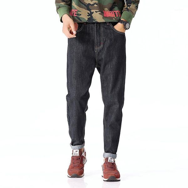 spring mens fashion denim pants black color harem jeans slim pockets trousers man's wear brand clothing size 4xl1, Blue
spring mens fashion denim pants black color harem jeans slim pockets trousers man's wear brand clothing size 4xl1, Blue