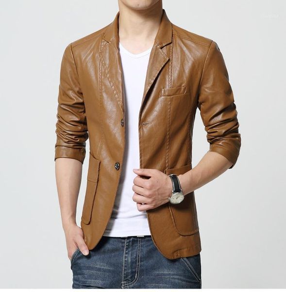 men's suits & blazers wholesale- m-6xl 2021 style leather blazer men bq22 plus size masculino slim fit terno masculino1, White;black
men's suits & blazers wholesale- m-6xl 2021 style leather blazer men bq22 plus size masculino slim fit terno masculino1, White;black