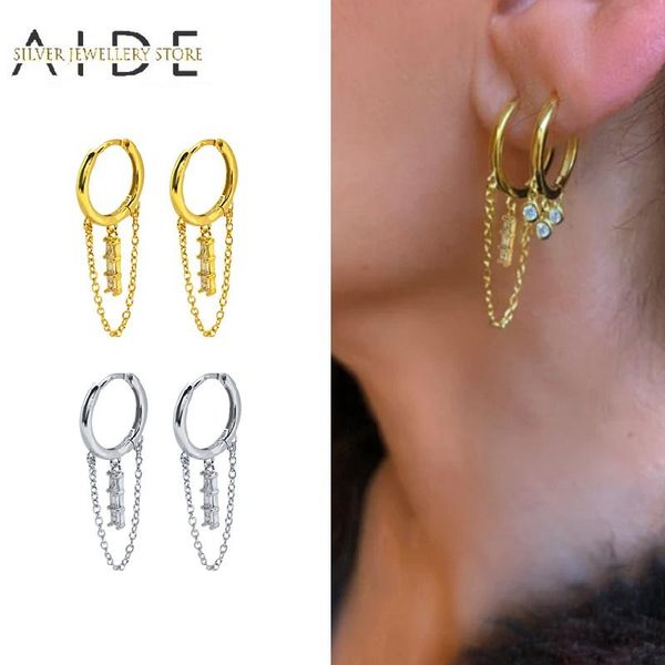 hoop & huggie aide korean ins chain earrings for women fashion double hoops ear back hanging piercing earings silver 925 jewelry brincos, Golden;silver
hoop & huggie aide korean ins chain earrings for women fashion double hoops ear back hanging piercing earings silver 925 jewelry brincos, Golden;silver