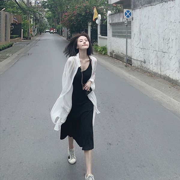 hauje 2020 new shows french style long sling skirt suspender skirtsling dress skirt with waistband women's thin temperamentgoddess styl, Gray
hauje 2020 new shows french style long sling skirt suspender skirtsling dress skirt with waistband women's thin temperamentgoddess styl, Gray