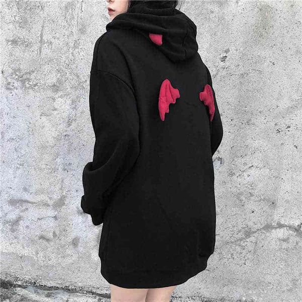 horn chic loose women punk harajuku street high cute hoodies hooded gothic devil pullover nicemix sweatshirts fall spring sweat smgna
horn chic loose women punk harajuku street high cute hoodies hooded gothic devil pullover nicemix sweatshirts fall spring sweat smgna