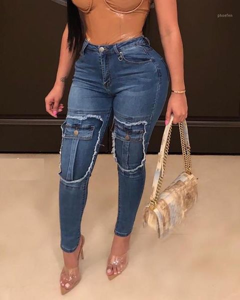 2020 women fashion elegant fringes hem fake pocket jeans boyfriend style skinny pencil jeans plus size denim pants1, Blue
2020 women fashion elegant fringes hem fake pocket jeans boyfriend style skinny pencil jeans plus size denim pants1, Blue