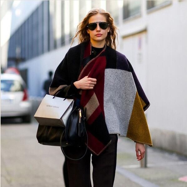 vintage oversized women shawl fashion large color block cashmere wool scarf outdoor winter warm cloak pashmina dda791, Blue;gray
vintage oversized women shawl fashion large color block cashmere wool scarf outdoor winter warm cloak pashmina dda791, Blue;gray