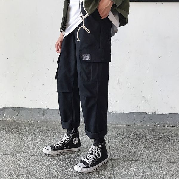g6eot fashion brand autumn ins super loose chic work pants hip student sports male hop casual straight pants cshif, Blue
g6eot fashion brand autumn ins super loose chic work pants hip student sports male hop casual straight pants cshif, Blue