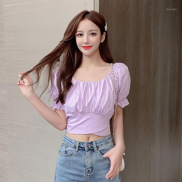 women's blouses & shirts coigarsam blouse women summer square collar high waist belt blusas womens and white purple 52321
women's blouses & shirts coigarsam blouse women summer square collar high waist belt blusas womens and white purple 52321