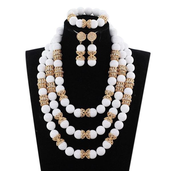 charms white beads african wedding jewelry sets quality real stone bridal beads dubai gold statement necklace set we157, Silver
charms white beads african wedding jewelry sets quality real stone bridal beads dubai gold statement necklace set we157, Silver