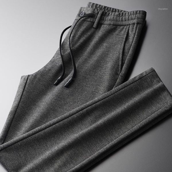 minglu fashion mens pants luxury yarn dye twill fabrics casual mens trousers hight quality elastic waist slim fit man pants1, Black
minglu fashion mens pants luxury yarn dye twill fabrics casual mens trousers hight quality elastic waist slim fit man pants1, Black