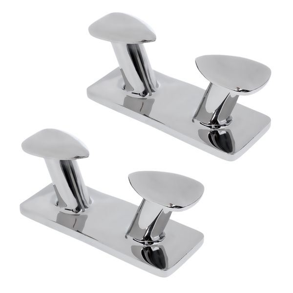 1 pair premium stainless steel double horn bollard cleat boat trailer dock mooring hardware 149mm 5.9
1 pair premium stainless steel double horn bollard cleat boat trailer dock mooring hardware 149mm 5.9