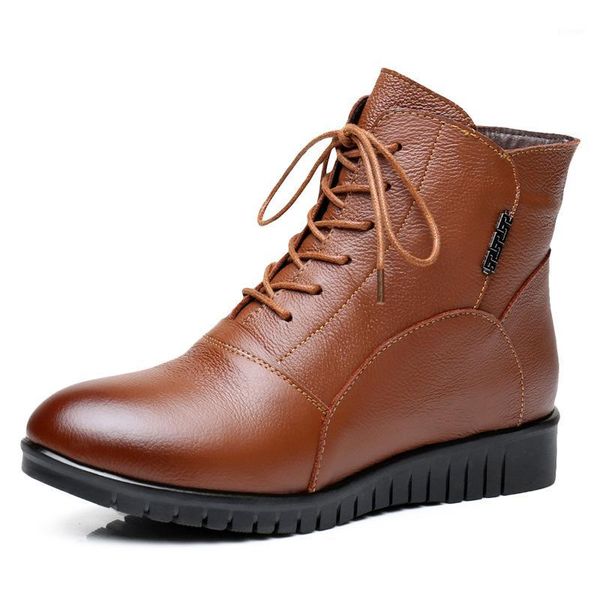 boots 2021 genuine leather women winter fashion flats ankle woman warm non-slip black brown mother big size35-431
boots 2021 genuine leather women winter fashion flats ankle woman warm non-slip black brown mother big size35-431