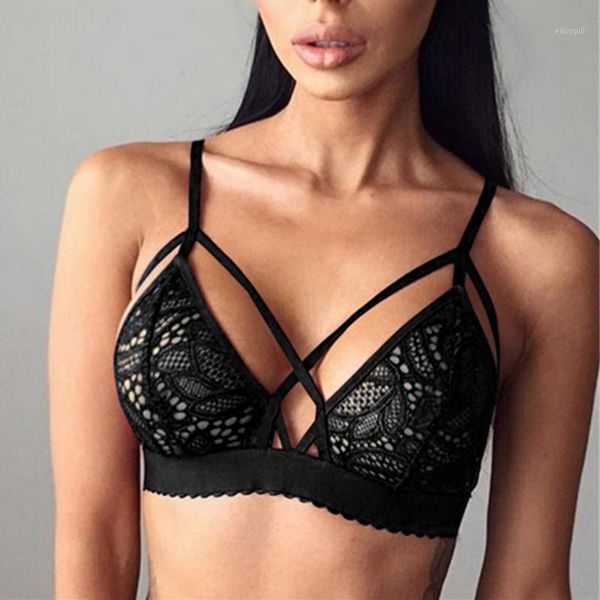 women cross bandage crop tank floral sheer lace bra seamless bralette bustier comfprtable1, Red;black
women cross bandage crop tank floral sheer lace bra seamless bralette bustier comfprtable1, Red;black