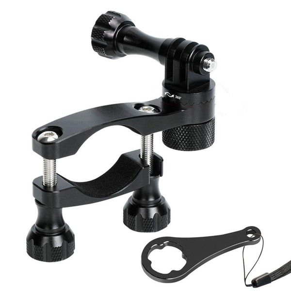 aluminum alloy bicycle ski pole bracket sport camera clip motorcycle handlebar holder 360 degree rotation and lock mobile phone 
aluminum alloy bicycle ski pole bracket sport camera clip motorcycle handlebar holder 360 degree rotation and lock mobile phone