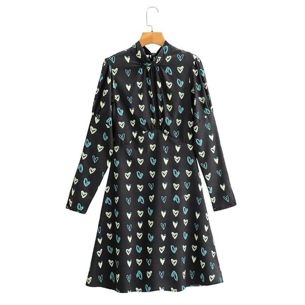 casual dresses women chic printing back lace up bow tie slim dress female stand collar long sleeve clothes lady vestido d6822, Black;gray
casual dresses women chic printing back lace up bow tie slim dress female stand collar long sleeve clothes lady vestido d6822, Black;gray