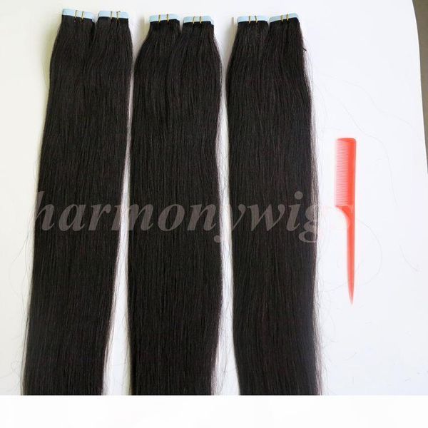 100g 40pcs glue skin weft tape in hair extensions 18 20 22 24inch brazilian indian human hair extensions, Black
100g 40pcs glue skin weft tape in hair extensions 18 20 22 24inch brazilian indian human hair extensions, Black