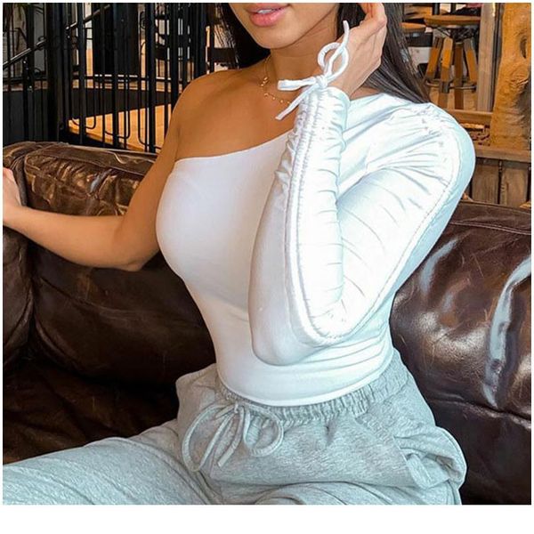 nadafair one shoulder women long sleeve crop pure autumn lace up t shirt 2020 tee l sqcafq, White
nadafair one shoulder women long sleeve crop pure autumn lace up t shirt 2020 tee l sqcafq, White