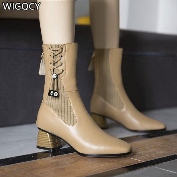 winter 2021 new women's square toe mid-tube short boots fashion women's stretch boots rear zipper warm, Black
winter 2021 new women's square toe mid-tube short boots fashion women's stretch boots rear zipper warm, Black