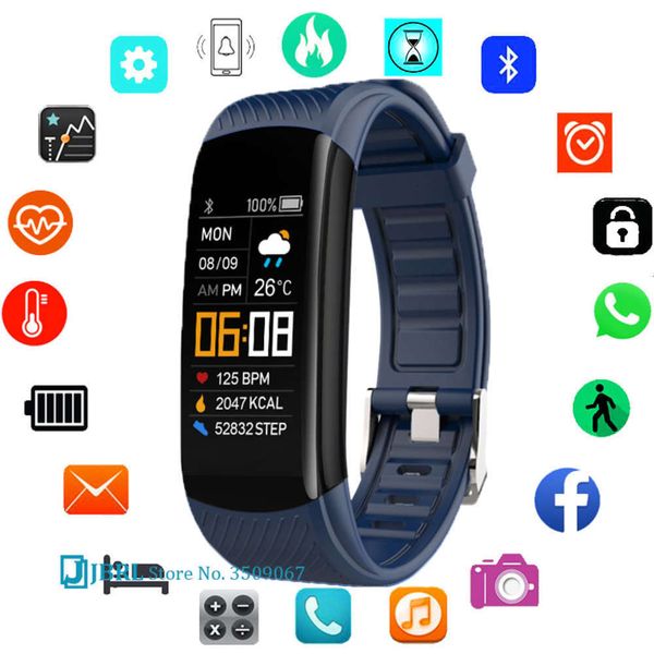 men's women's waterproof watch, sports smart watch with temperature control, android and iosjk