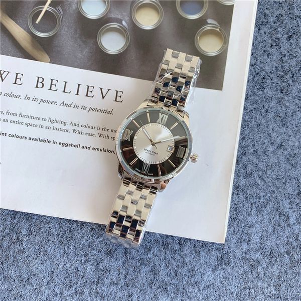 2020 new men's watch fashion sports business gentleman watch with calendar life waterproof stainless steel quartz watch gift, Slivery;brown
2020 new men's watch fashion sports business gentleman watch with calendar life waterproof stainless steel quartz watch gift, Slivery;brown