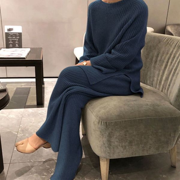new fashion plus suit size autumn and winter clothes for women 2021 sweater wide leg two pieces set women's blouses ux89, White
new fashion plus suit size autumn and winter clothes for women 2021 sweater wide leg two pieces set women's blouses ux89, White