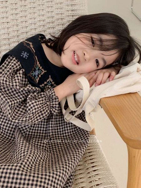 kalatom spring new children's wear girls' long sve drs wtern sle big lapel plaid skirt, Red;yellow
kalatom spring new children's wear girls' long sve drs wtern sle big lapel plaid skirt, Red;yellow