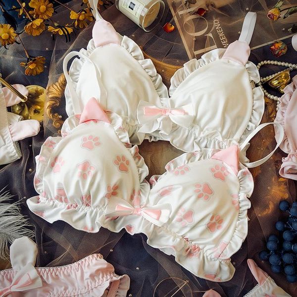 wriufred underwear set female student cute soft triangle cup bra sets thin cat claw cartoon bow tie girl lingerie and panties1, Red;black
wriufred underwear set female student cute soft triangle cup bra sets thin cat claw cartoon bow tie girl lingerie and panties1, Red;black