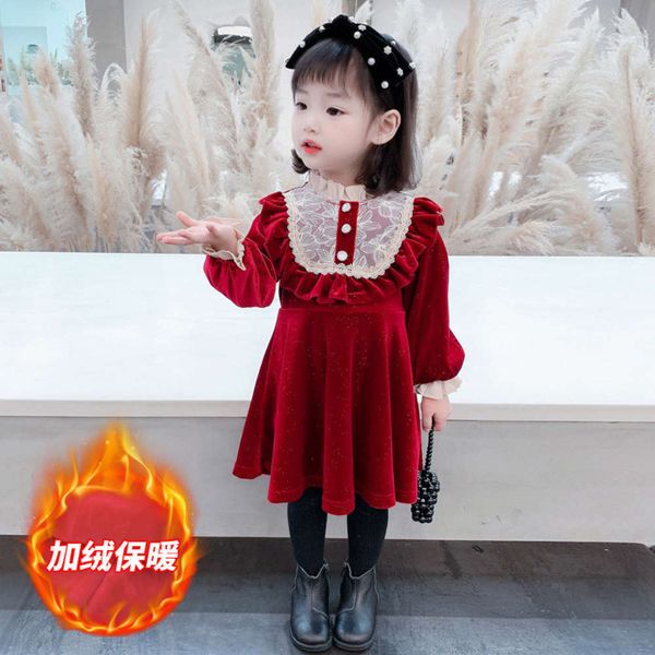 winter girls' autumn drs 2020 new children's korean princs little girl's red veet skirtiws8, Red;yellow
winter girls' autumn drs 2020 new children's korean princs little girl's red veet skirtiws8, Red;yellow