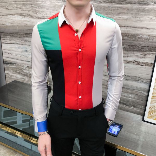 2020 shirt male sleeve with long masculine splicing hombre marks skinny casual fit student harajuku streetwear social blouse m85v, White;black
2020 shirt male sleeve with long masculine splicing hombre marks skinny casual fit student harajuku streetwear social blouse m85v, White;black
