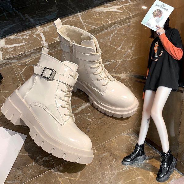 shoes lace up boots boots-women luxury designer flat heel ankle booties women round toe 2020 fashion lolita med low rock autumn, Black
shoes lace up boots boots-women luxury designer flat heel ankle booties women round toe 2020 fashion lolita med low rock autumn, Black