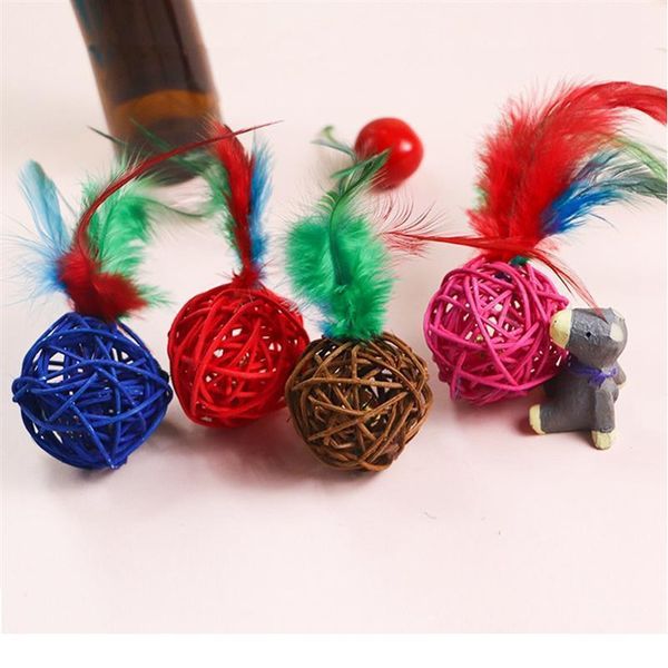 1pc creative cat ball toy rattan built-in bell fake feather decor cat play toy cat interactive toys pet supplies rand qylvcg
1pc creative cat ball toy rattan built-in bell fake feather decor cat play toy cat interactive toys pet supplies rand qylvcg