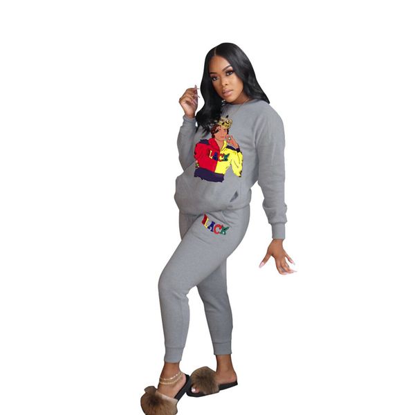plus size women tracksuits painted design long sleeves sweatershirt pullover pants two pieces set autumn winter casual sports suit e122212, Gray
plus size women tracksuits painted design long sleeves sweatershirt pullover pants two pieces set autumn winter casual sports suit e122212, Gray