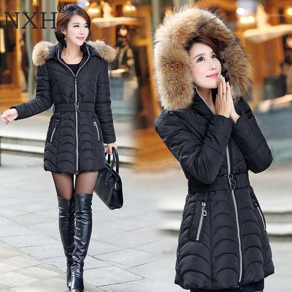 nxh snow wear wadded jacket female 2020 winter jacket women slim long cotton outerwear winter coat women plus size1, Black
nxh snow wear wadded jacket female 2020 winter jacket women slim long cotton outerwear winter coat women plus size1, Black