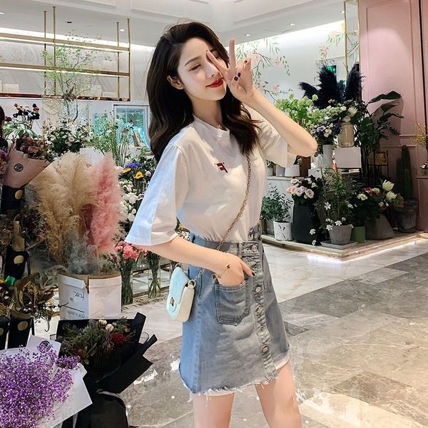 gg65y printed summer new korean 2020 short sleeve irregular t-shirt denim settwo pieces short skirt skirt of women's foreign style tv5h, Gray
gg65y printed summer new korean 2020 short sleeve irregular t-shirt denim settwo pieces short skirt skirt of women's foreign style tv5h, Gray