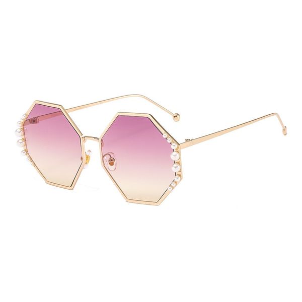 sunglasses oloey metallic pearl inlaid octagon luxury women's noble temperament big design, White;black
sunglasses oloey metallic pearl inlaid octagon luxury women's noble temperament big design, White;black