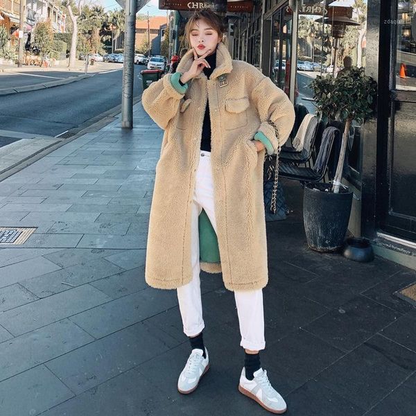 winter jacket women 2020 new single breasted faux lamb fur jacket warm thick fashion loose plush ladies coat long coat women1, Black
winter jacket women 2020 new single breasted faux lamb fur jacket warm thick fashion loose plush ladies coat long coat women1, Black