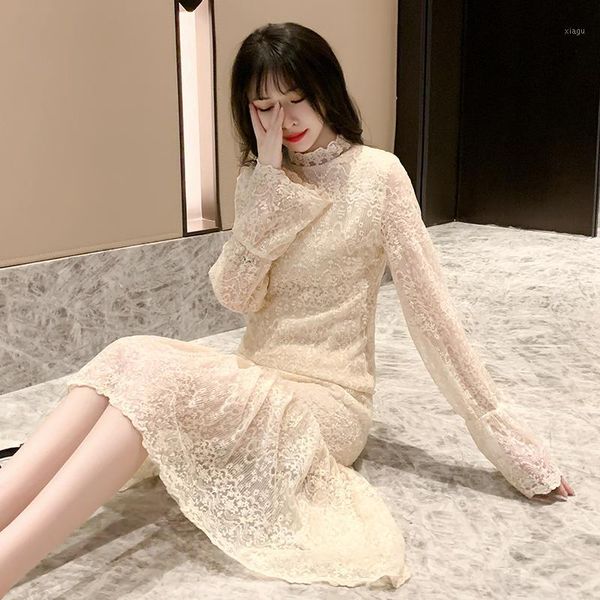 korean fashion clothing woman party vintage plus big size women's dresses clothes 2020 spring lace long dress female a60721, Black;gray
korean fashion clothing woman party vintage plus big size women's dresses clothes 2020 spring lace long dress female a60721, Black;gray