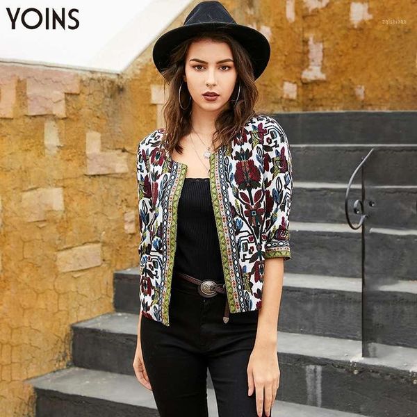 yoins bohemian floral print open front half sleeve coats 2019 women vintage jackets casual ladies spring autumn femme1, Black;brown
yoins bohemian floral print open front half sleeve coats 2019 women vintage jackets casual ladies spring autumn femme1, Black;brown