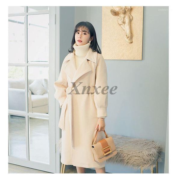 plus size loose warm wool blends long winter coat turn-down collar adjustable belt wool coats women office work wear elegant1, Black
plus size loose warm wool blends long winter coat turn-down collar adjustable belt wool coats women office work wear elegant1, Black