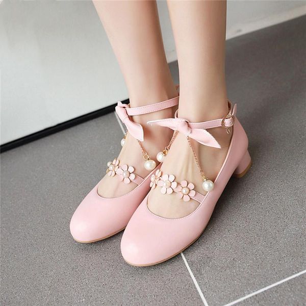 dress shoes ymechic 2021 fashion sweet summer chunky heels pumps women pink white flower ankle strap knot mary jane party woman 42 43, Black
dress shoes ymechic 2021 fashion sweet summer chunky heels pumps women pink white flower ankle strap knot mary jane party woman 42 43, Black