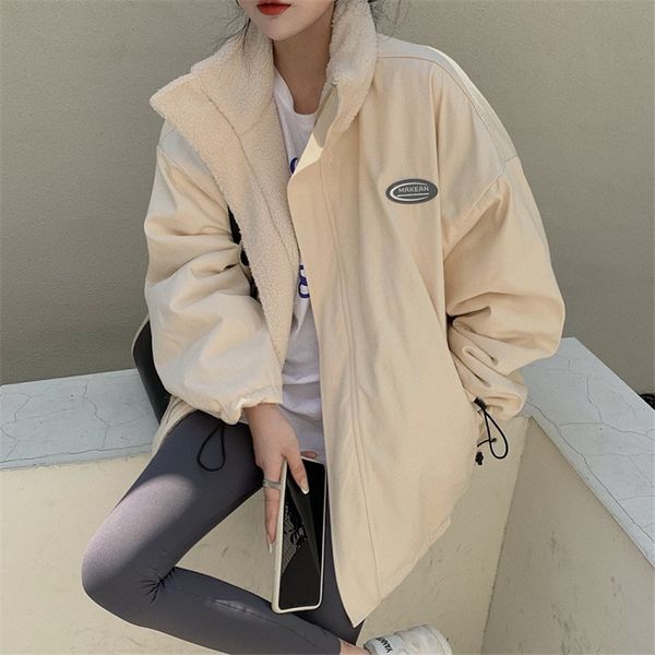 2021 High Street for Women New Fall Double-fashion Wool Midi Loose Korean Punk Jackets B0XB, Black;brown
2021 High Street for Women New Fall Double-fashion Wool Midi Loose Korean Punk Jackets B0XB, Black;brown