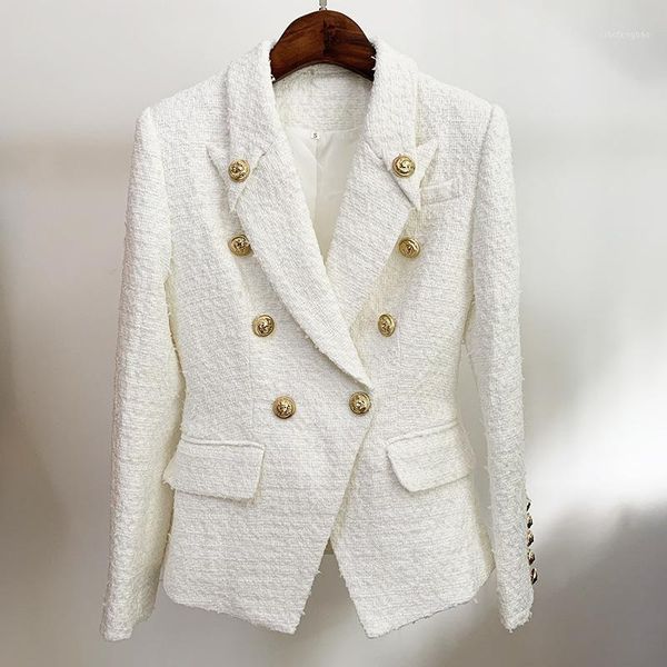 white tweed woolen women jackets coat blazer autumn winter 2020 new double breasted pointed collar with button blazers jacket1, White;black
white tweed woolen women jackets coat blazer autumn winter 2020 new double breasted pointed collar with button blazers jacket1, White;black