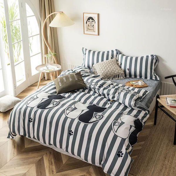 black and white cartoon cat bedding set nordic bed linen for children audit duvet cover bed sheets pillowcase sets1
black and white cartoon cat bedding set nordic bed linen for children audit duvet cover bed sheets pillowcase sets1